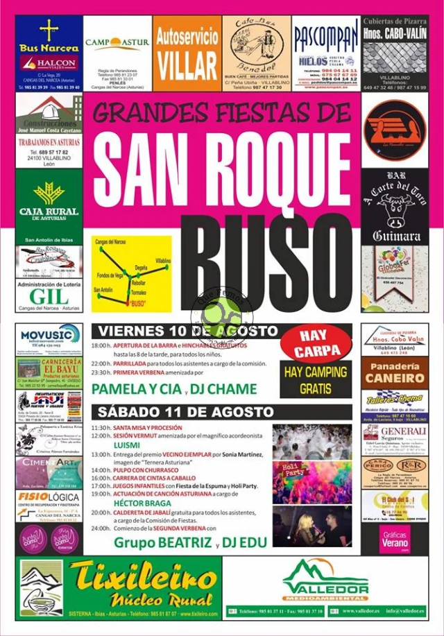 Fiestas de San Roque 2018 en Buso