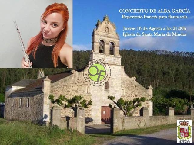 Concierto de flauta con Alba García en Miudes