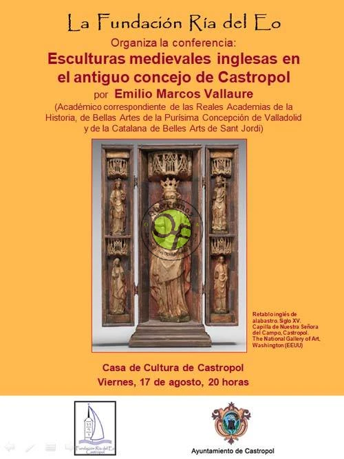 Conferencia sobre esculturas medievales en Castropol