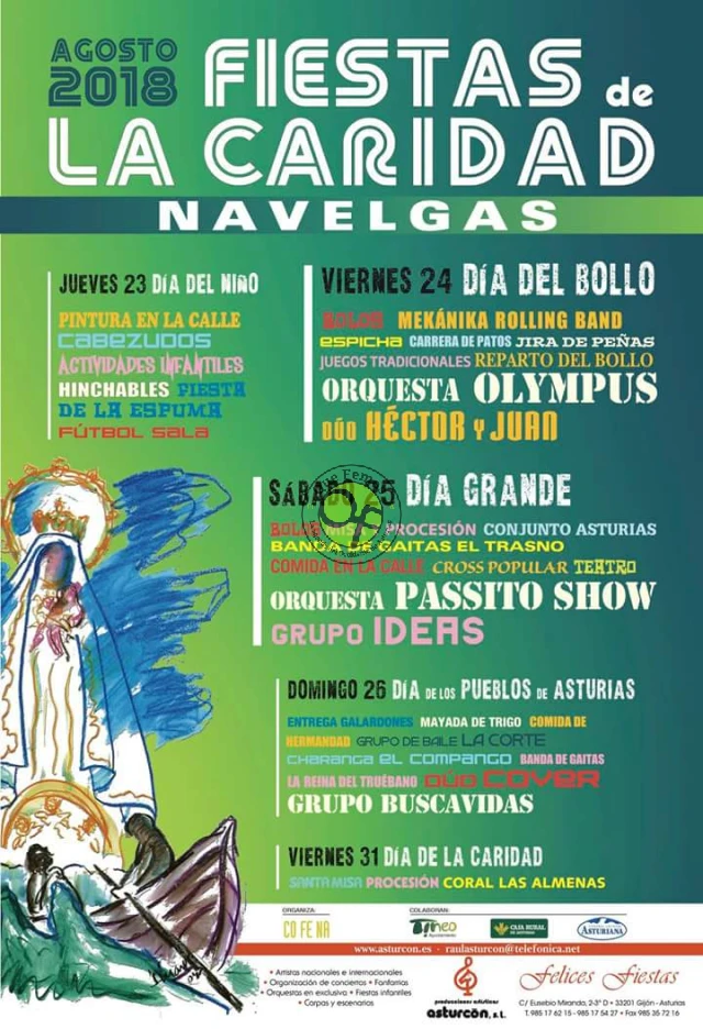 Fiestas de La Caridad 2018 en Navelgas