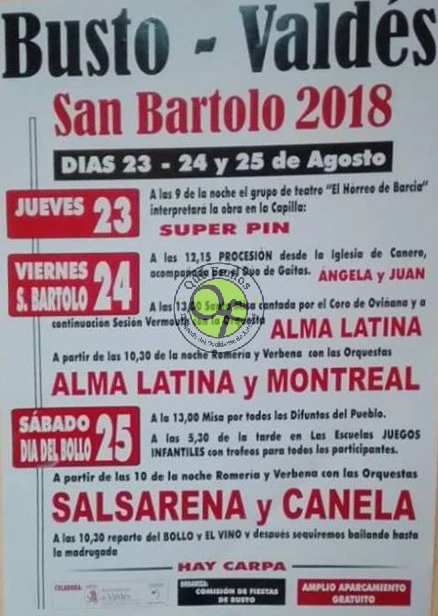 Fiestas de San Bartolo 2018 en Busto
