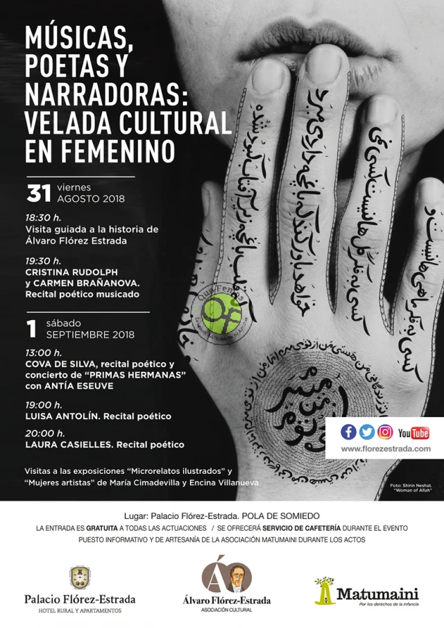 Música, poetas y narradoras: Velada cultural en femenino en el Palacio Flórez Estrada