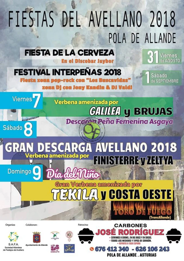 Fiestas del Avellano 2018 en Pola de Allande