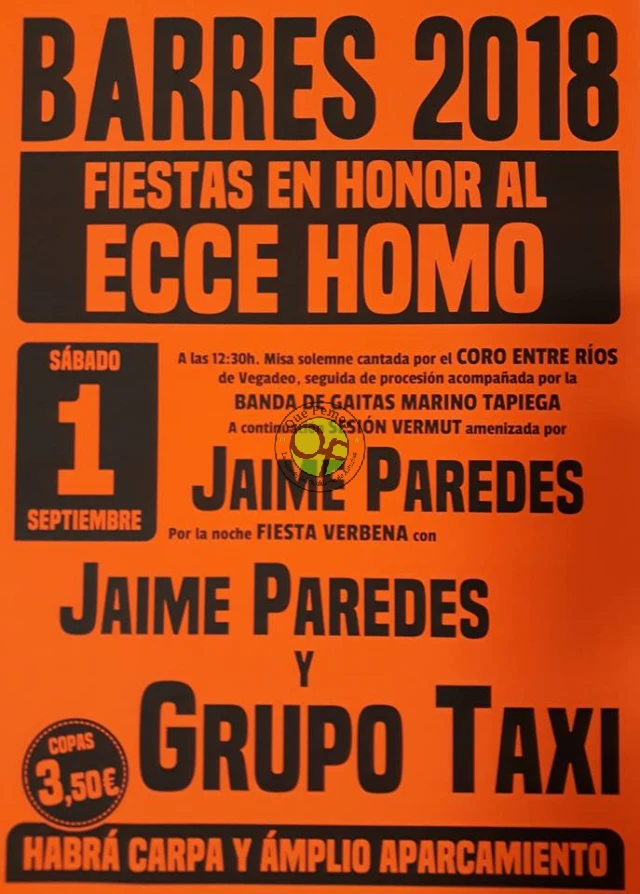 Fiesta del Ecce Homo 2018 en Barres