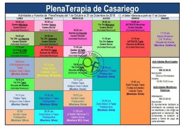 Plenaterapia en Tapia: otoño 2018