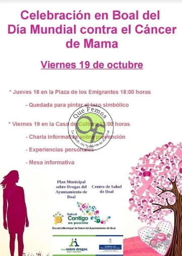 Boal se suma a la celebración del Día Mundial contra el Cáncer de Mama