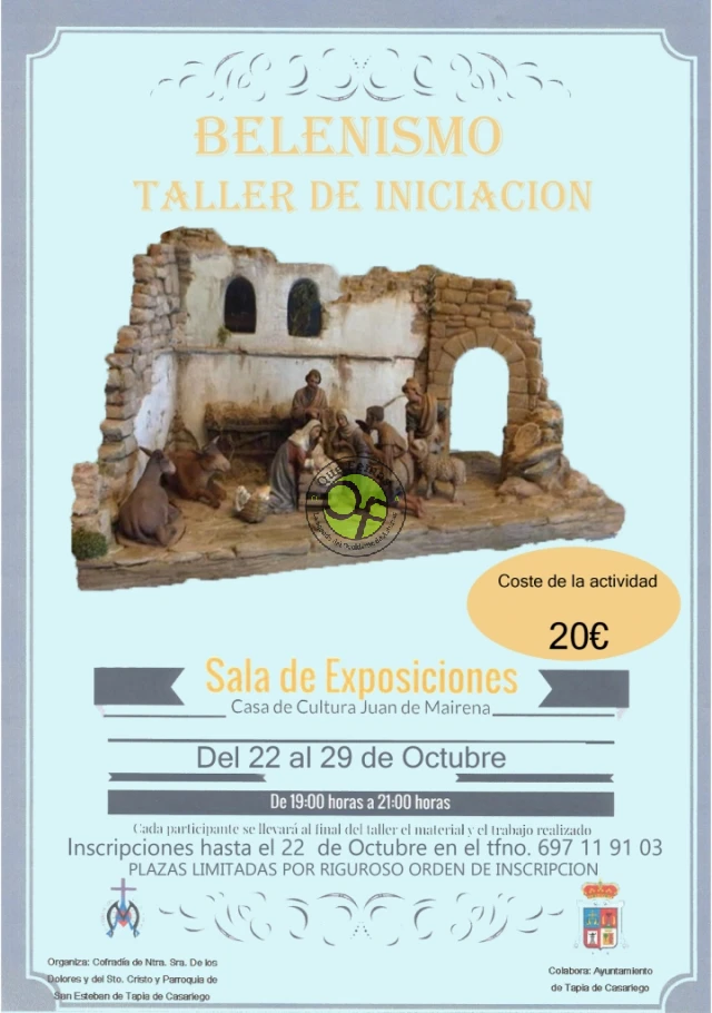 Tapia celebra un Taller de iniciación al belenismo