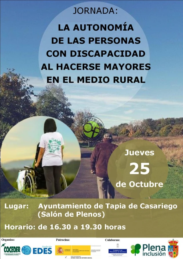 Jornada sobre discapacidad y envejecimiento en el medio rural en Tapia de Casariego