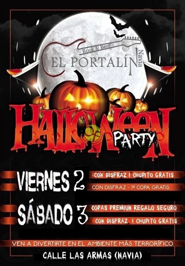 Halloween 2018 en El Portalín Rock Bar de Navia