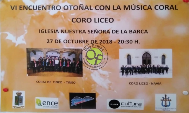 VI Encuentro Otoñal con la Música Coral 2018 en Navia: Coral de Tineo