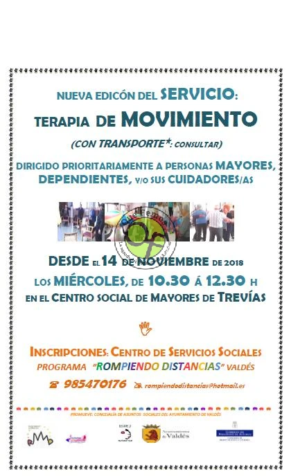 Terapia en Movimiento en el Centro Social de Mayores de Trevías 2018