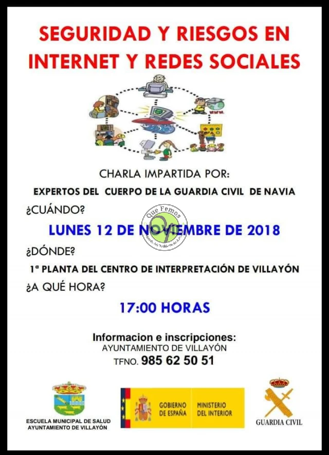 Charla sobre seguridad en internet y redes sociales en Villayón