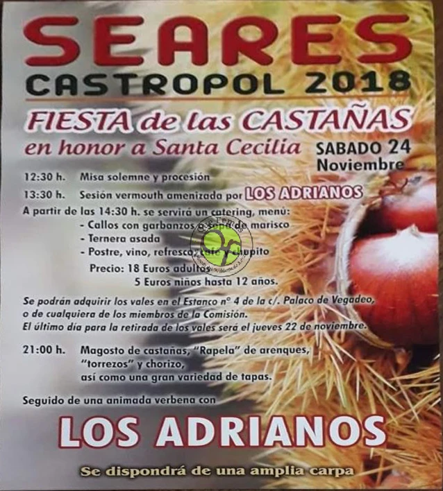 Seares celebra su Fiesta de las Castañas 2018