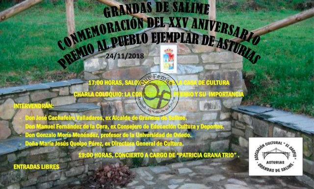 Grandas recuerda la concesión del Pueblo Ejemplar de Asturias