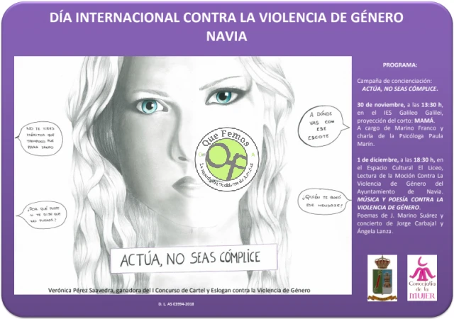 Navia se suma a la lucha contra la violencia de género bajo el lema 