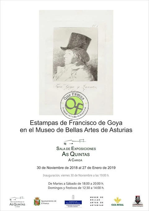 Exposición Estampas de Francisco de Goya en A Caridá