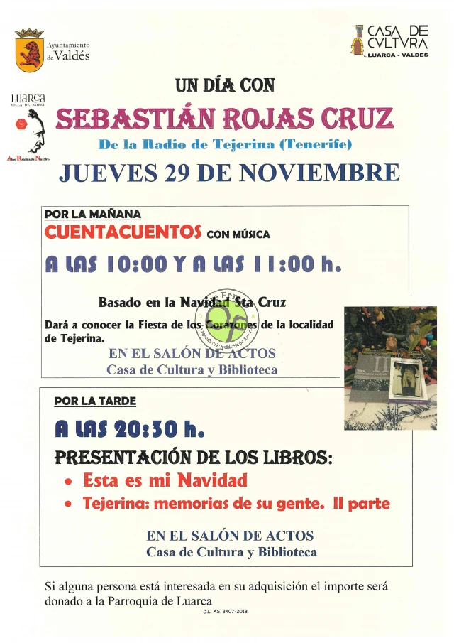 Sebastián Rojas Cruz visita Luarca
