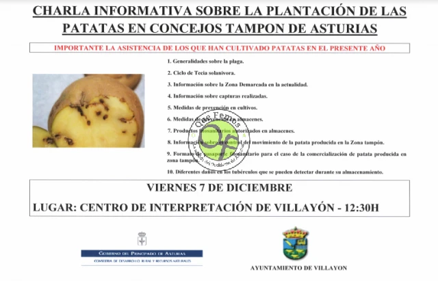 Charla sobre la plantación de las patatas en concejos tampón de Asturias