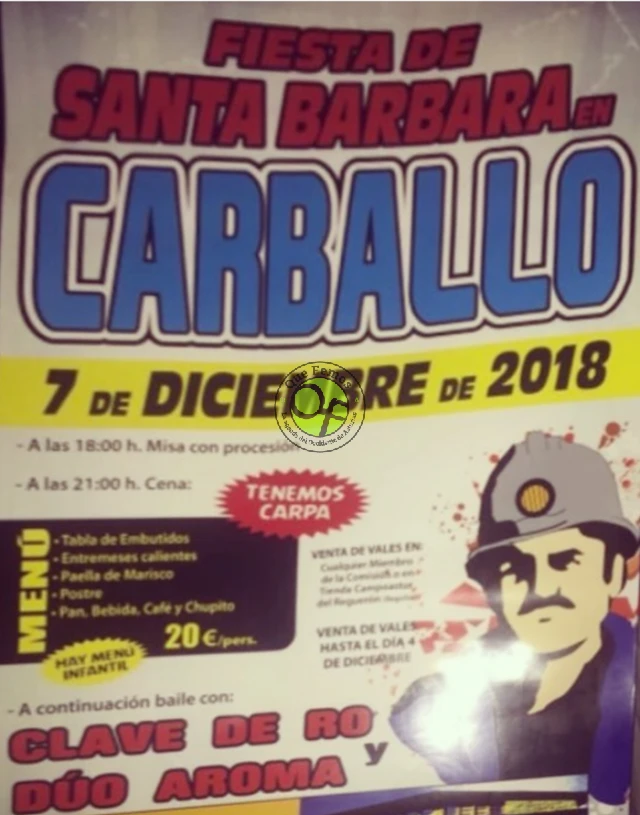 Fiesta de Santa Bárbara 2018 en Carballo
