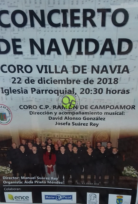 El Coro Villa de Navia protagoniza el Concierto de Navidad en la villa