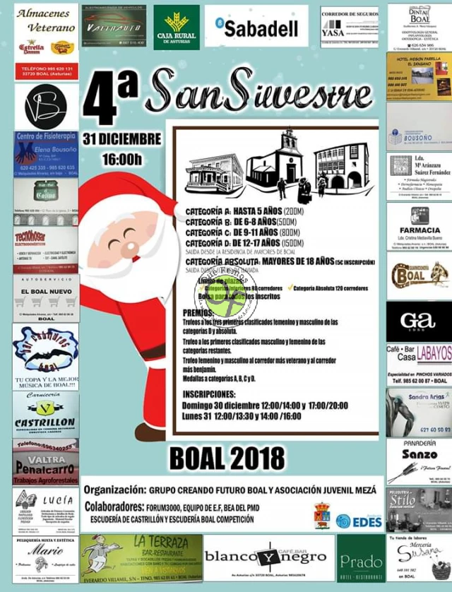 4ª San Silvestre 2018 en Boal