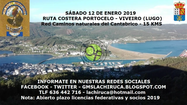Grupo de Montaña La Chiruca: Caminos Naturales del Cantábrico, Portocelo-Viveiro