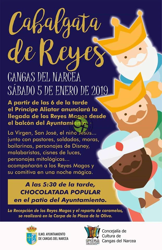 Cabalgata de Reyes 2019 en Cangas del Narcea