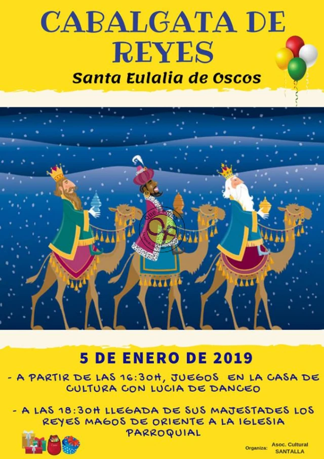 Cabalgata de Reyes 2019 en Santalla de Oscos