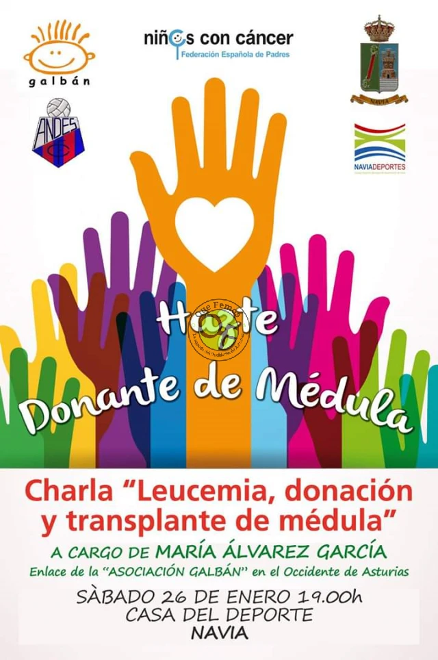 Charla sobre donación de médula y leucemia en Navia