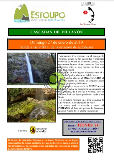 Grupo de Montaña Estoupo de Luarca: Ruta por las cascadas de Villayón