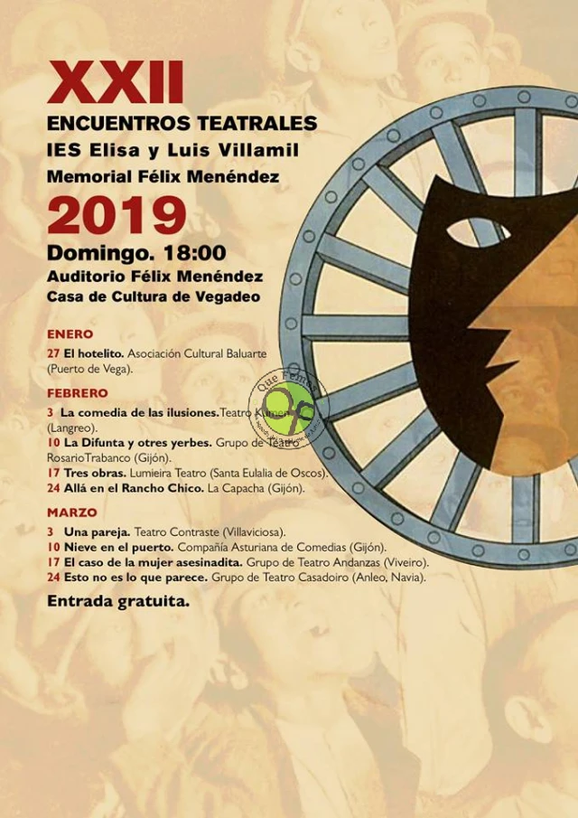 XXII Encuentros teatrales IES Elisa y Luis Villamil-Memorial Félix Menéndez 2019