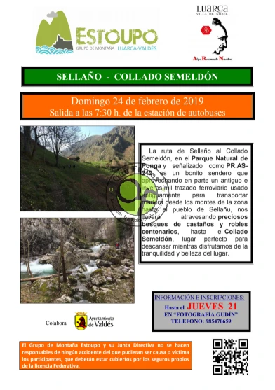 Grupo de Montaña Estoupo de Luarca: Ruta del Sellaño al Collado Semeldón