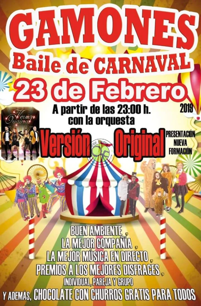 Baile de Carnaval 2019 en Gamones