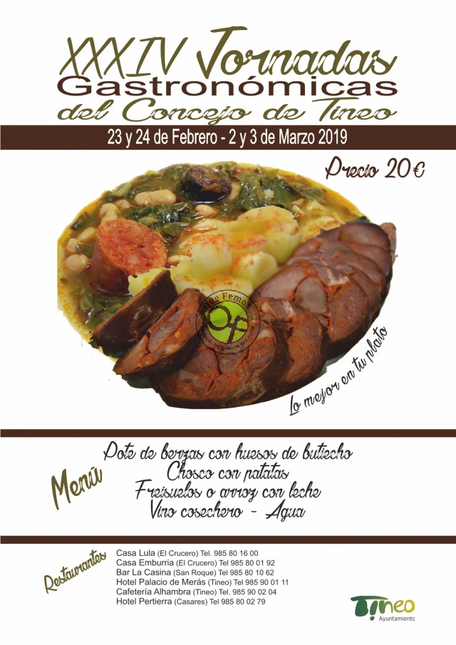 XXXIV Jornadas Gastronómicas del Concejo de Tineo 2019