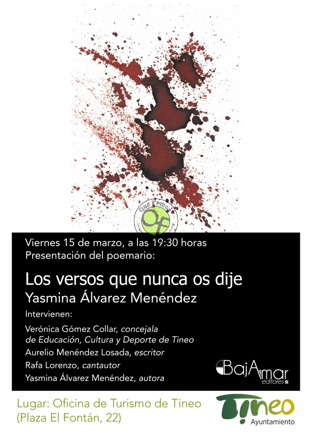 Yasmina Álvarez presenta su poemario “Los versos que nunca os dije”