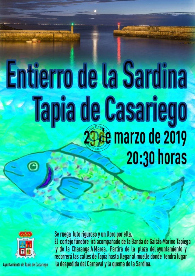 Tapia se pone seria para celebrar el Entierro de la Sardina 2019