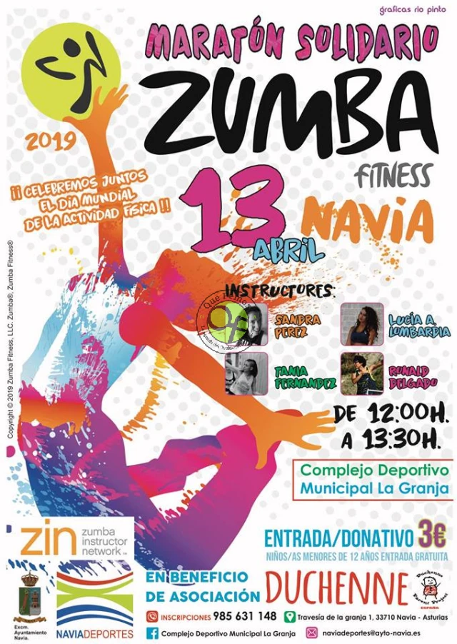Maratón Solidario de Zumba Fitness en Navia 2019