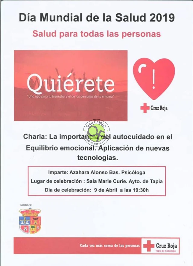 Tapia celebra el Día Mundial de la Salud 2019