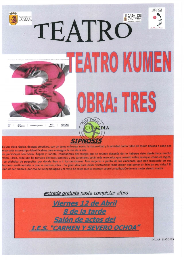 Teatro Kumen visita Luarca con la obra 