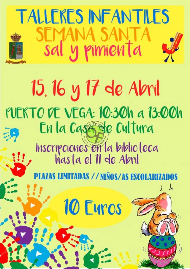 Talleres de Sal y Pimienta en Puerto de Vega: Semana Santa 2019