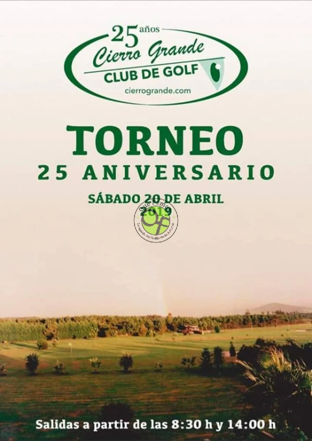 Torneo 25 Aniversario Campo de Golf de Cierro Grande