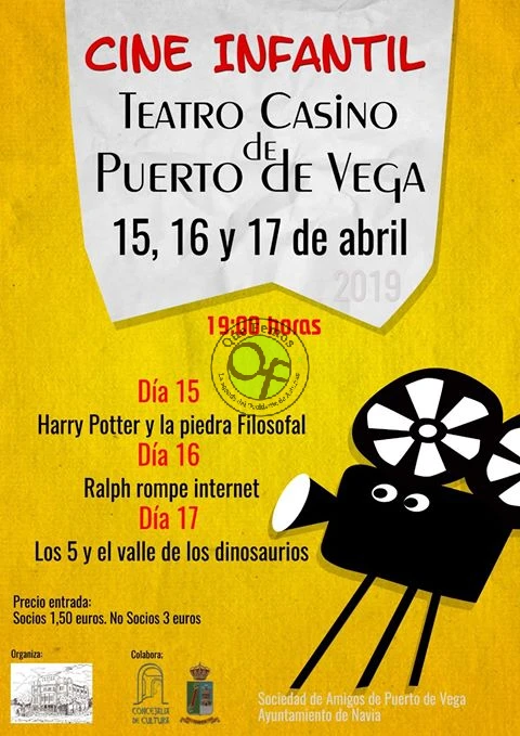 Cine Infantil en Puerto de Vega: Semana Santa 2019