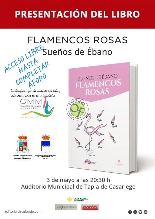 Tapia acoge la presentación del libro “Flamencos Rosas: Sueños de Ébano”