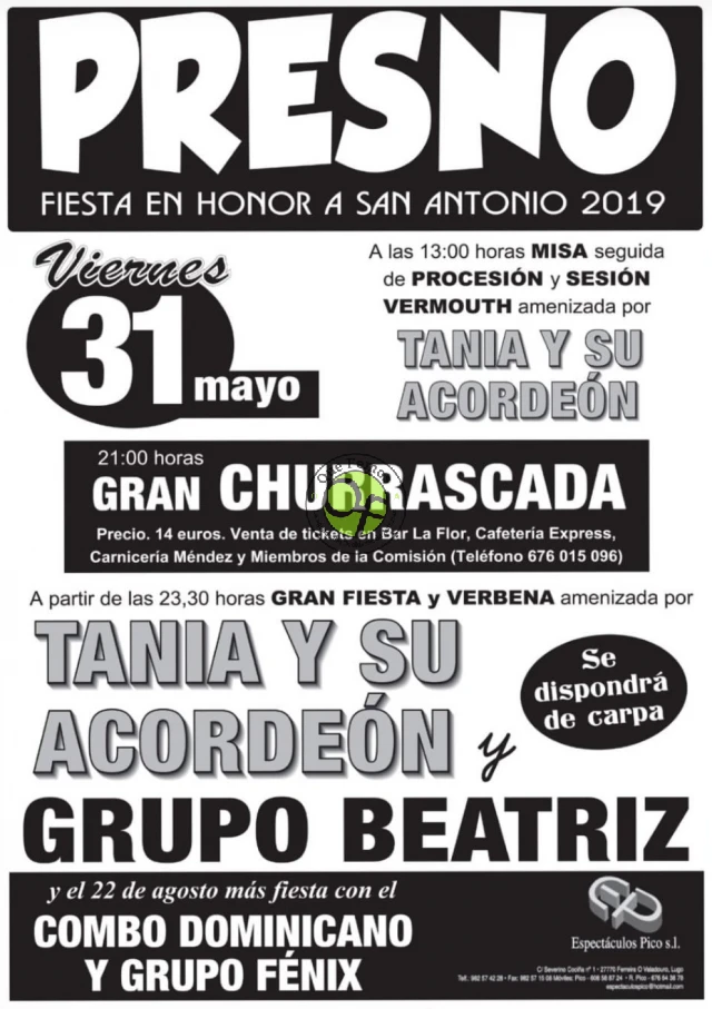 Fiesta de San Antonio 2019 en Presno
