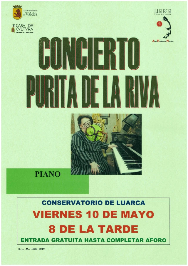 Concierto de Purita de la Riva en el Conservatorio del Occidente