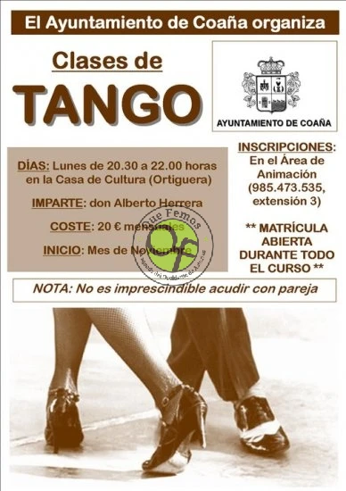 Clases de Tango en Coaña