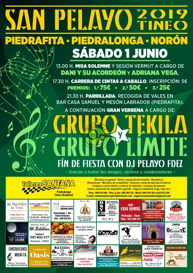 Fiestas de San Pelayo 2019 en Piedrafita, Piedralonga y Norón