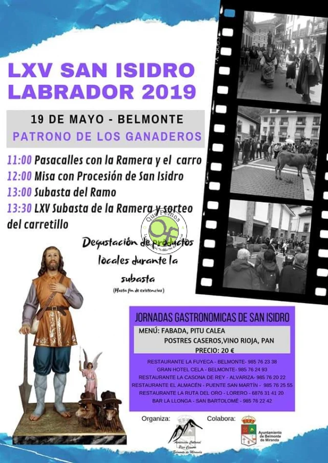 LXV San Isidro Labrador 2019 en Belmonte de Miranda