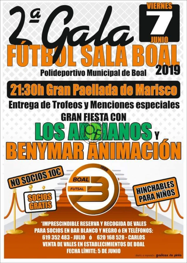 2ª Gala del Fútbol Sala Boal 2019