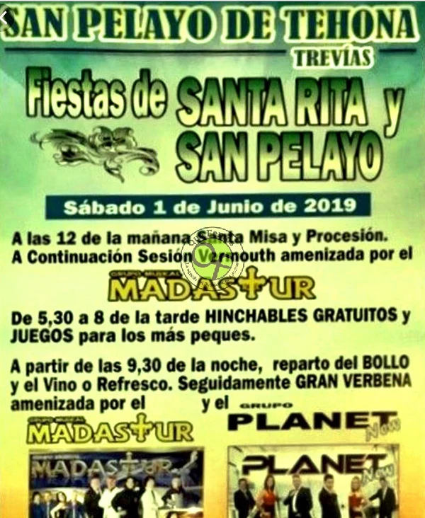 Fiestas de Santa Rita y San Pelayo 2019 en San Pelayo de Tehona 2017